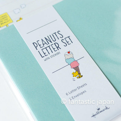 Hallmark / Peanuts Snoopy letter set / Let's have a journey -ice cream-