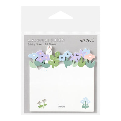 Die-cut Sticky Notes -flower fields-