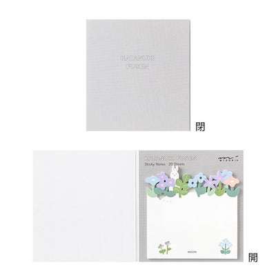 Die-cut Sticky Notes -flower fields-
