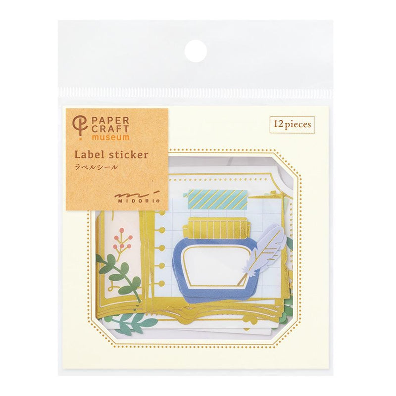 MIDORI Paper Craft Museum Message sticker  -stationery-