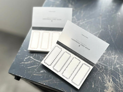 4 ornament label book -frame Black- / Oeda Letterpress
