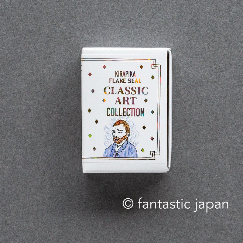 Flake stickers in a match box / classic art collection/ Van Gogh , Gauguin