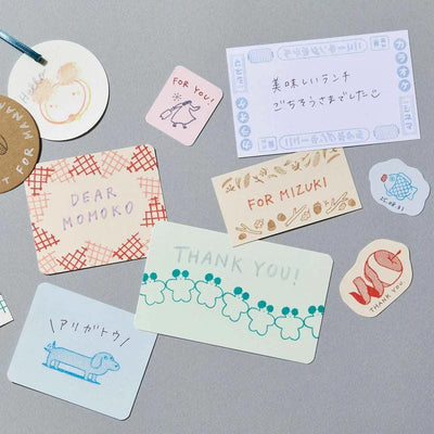 HITOTOKI / KORI Jirushi stamp set of 6 pieces - on-the-go - / CLSSB-001