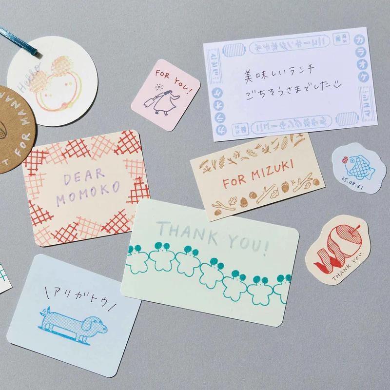 HITOTOKI / KORI Jirushi stamp set of 6 pieces - on-the-go - / CLSSB-001