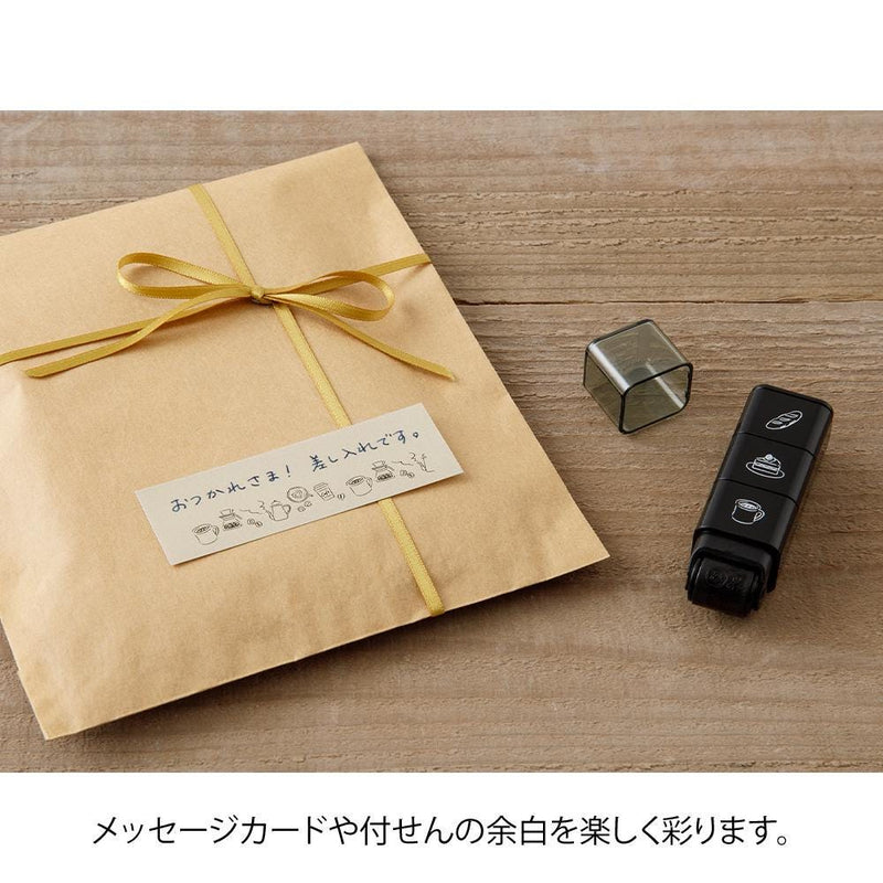 Paintable roller stamp -Cafe menu-
