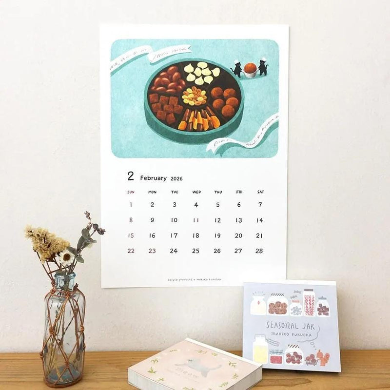 Mariko Fukuoka 2026 CALENDAR / A4 size / cozyca product