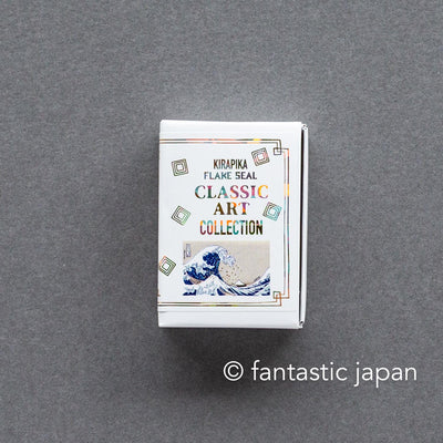 Flake stickers in a match box / classic art collection/ hokusai, sharaku