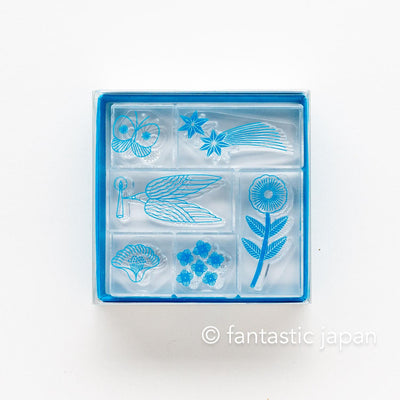 HITOTOKI / KORI Jirushi stamp set of 6 pieces - light - / CLSSA-004