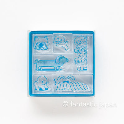 HITOTOKI / KORI Jirushi stamp set of 6 pieces - dog - / CLSSA-002