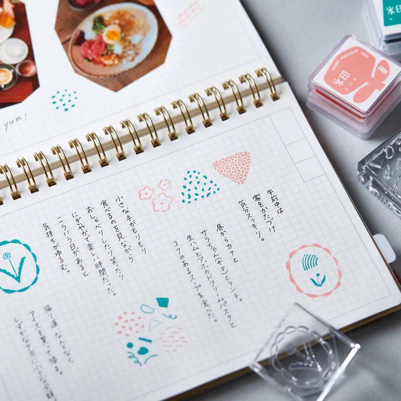 HITOTOKI / KORI Jirushi stamp set of 6 pieces - meal - / CLSSA-001