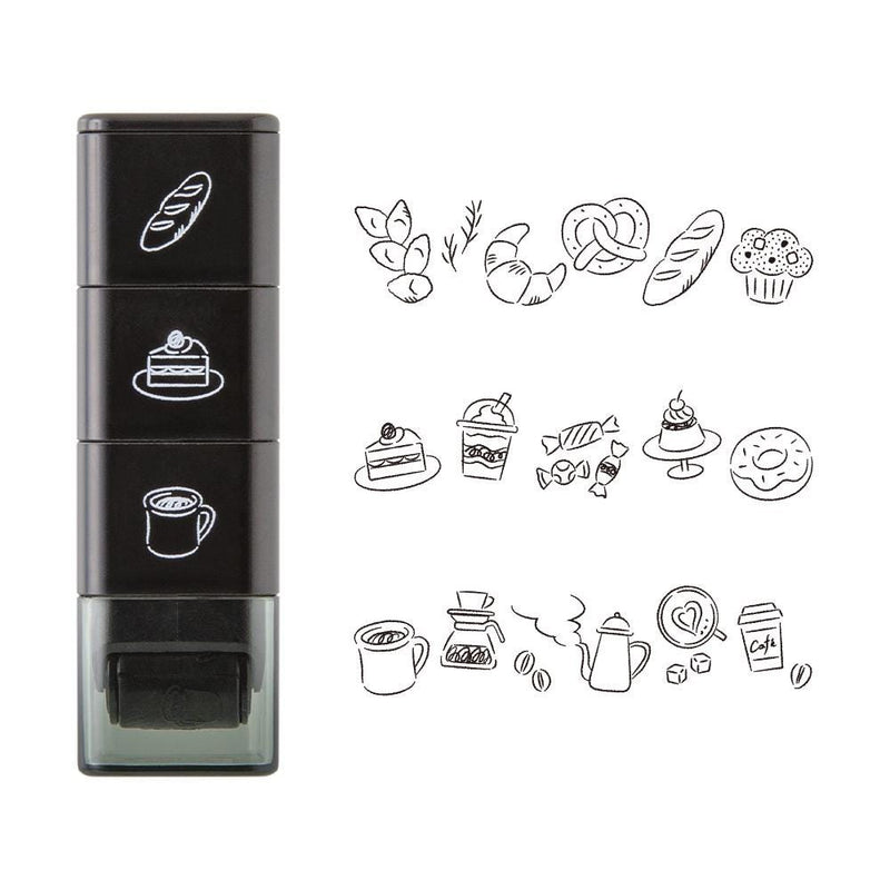 Paintable roller stamp -Cafe menu-