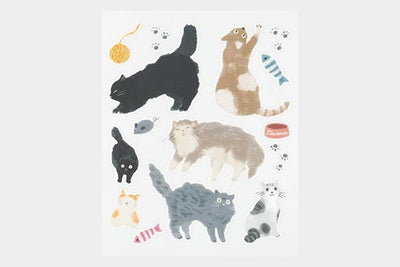 Grossy Transfer Sticker for decoration -cat-