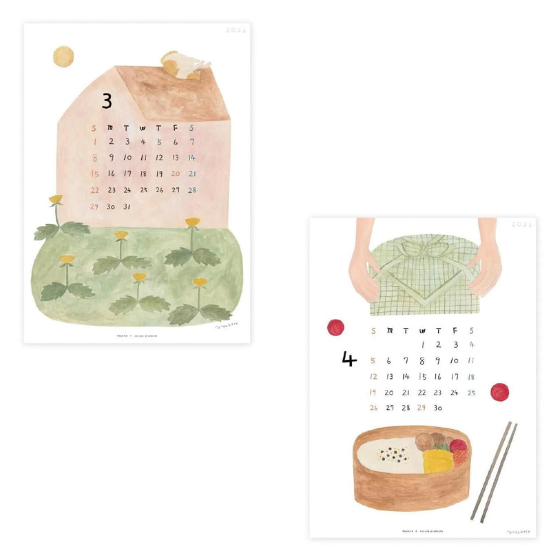 Necktie 2026 CALENDAR / A4 size / cozyca product