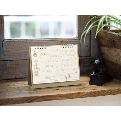 MIDORI｜2026 desktop ring calendar -Cat M size-