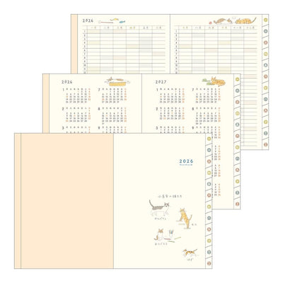 MIDORI | Pocket Diary Cat <A6>