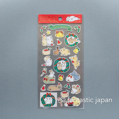 Schinako Moriyama washi sticker -Christmas wreath-