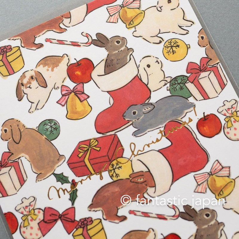 Schinako Moriyama post card -Full of rabbits-
