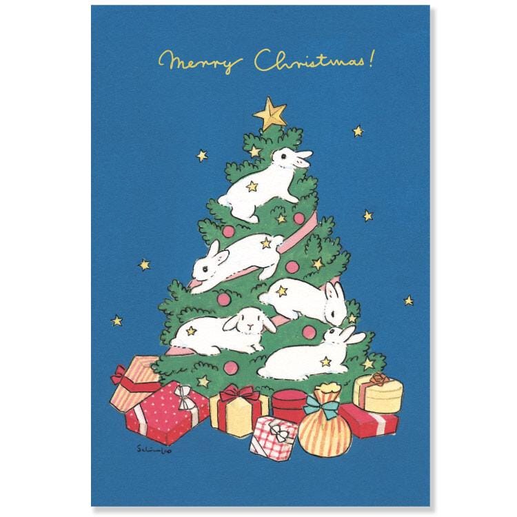 Schinako Moriyama post card -Christmas tree-