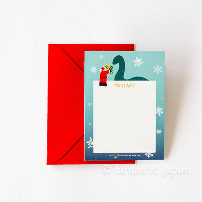 Christmas mini pop card / Close Encounter with the Unknown -Nessie-