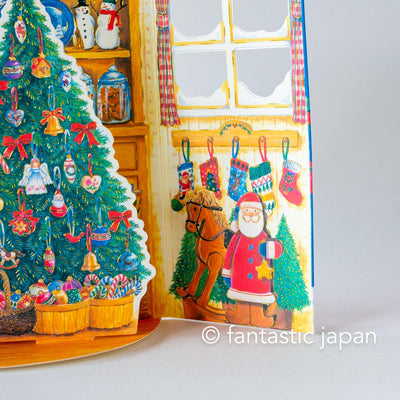 Christmas card Pop-up card -Christmas gift shop-