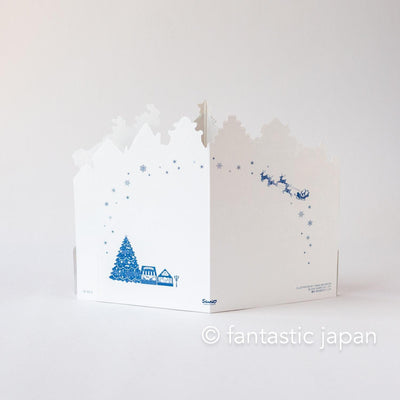 Christmas pop-up card -Christmas market-