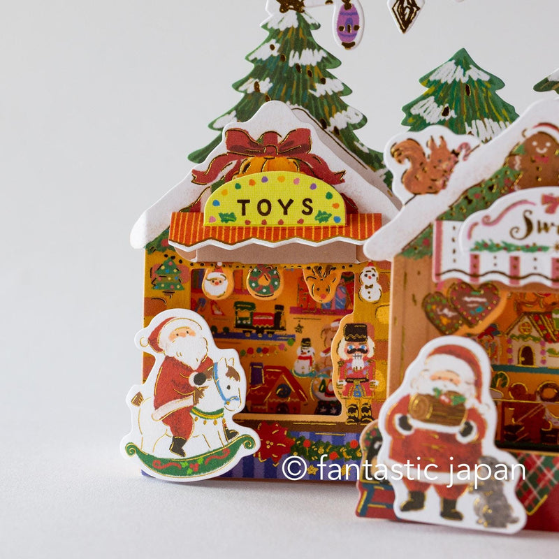 Melody and Light holiday card -Christmas market-