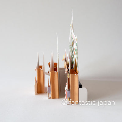 Melody and Light holiday card -Christmas market-