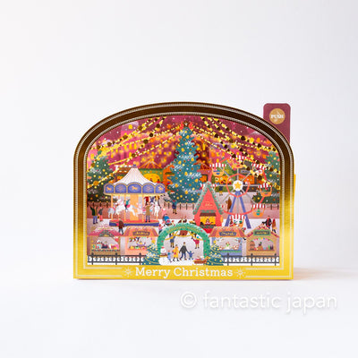Melody and Light holiday card -Christmas market-