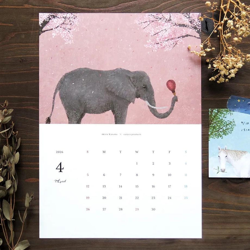 Akira Kusaka 2026 CALENDAR / A4 size / cozyca product