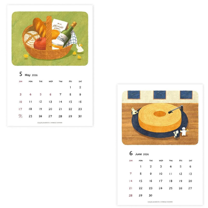 Mariko Fukuoka 2026 CALENDAR / A4 size / cozyca product