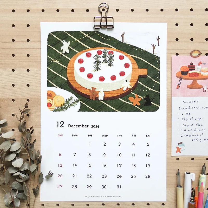 Mariko Fukuoka 2026 CALENDAR / A4 size / cozyca product