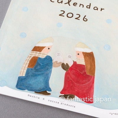 Necktie 2026 CALENDAR / A4 size / cozyca product