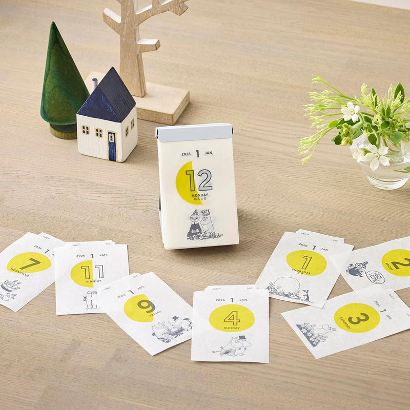 2026 MOOMIN Moon Phases Daily Mini Calendar mini