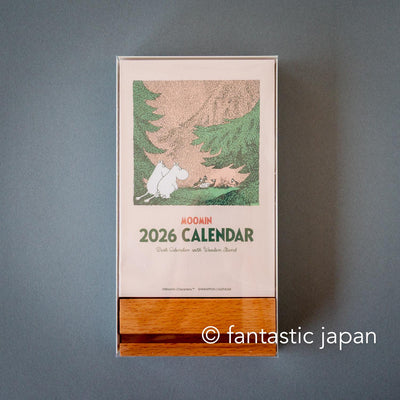 2026 MOOMIN Wooden Stand Desktop Calendar