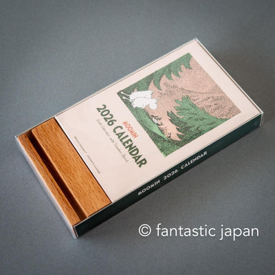 2026 MOOMIN Wooden Stand Desktop Calendar