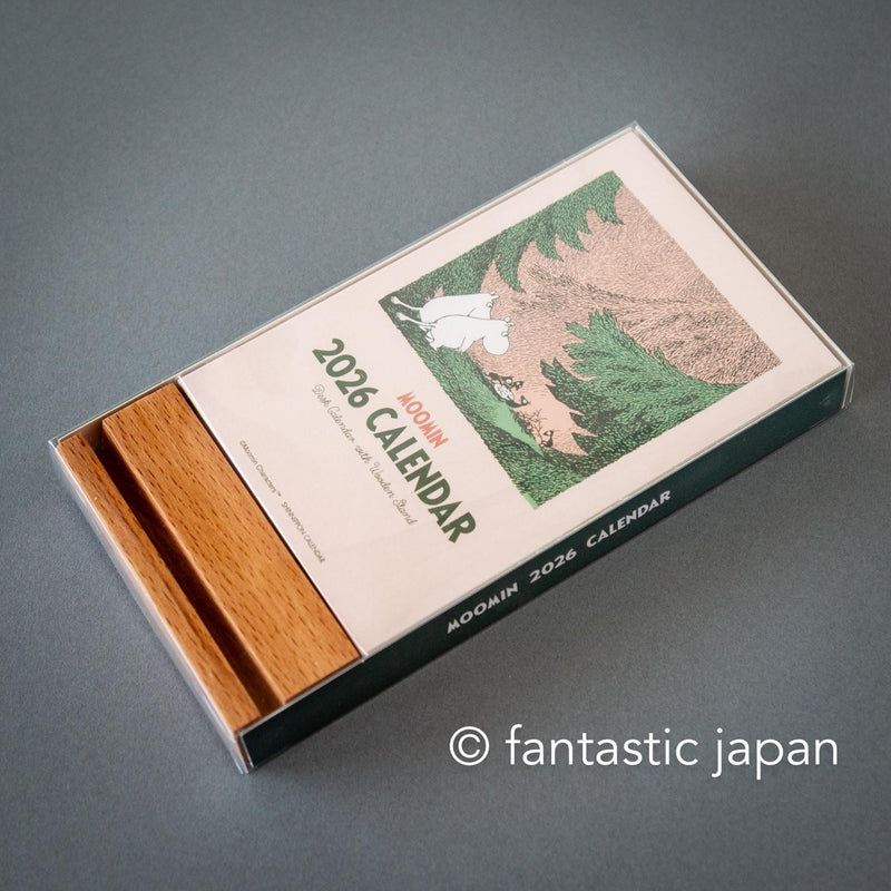 2026 MOOMIN Wooden Stand Desktop Calendar