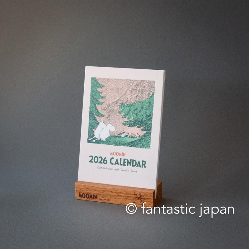 2026 MOOMIN Wooden Stand Desktop Calendar