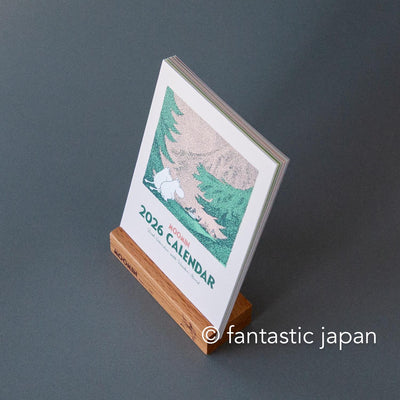 2026 MOOMIN Wooden Stand Desktop Calendar