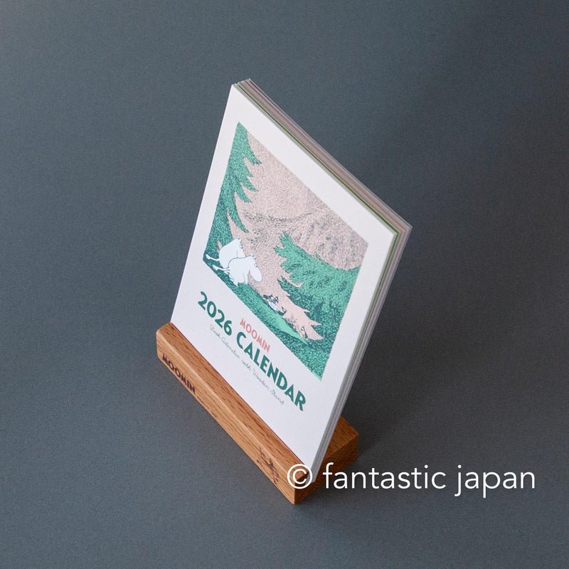2026 MOOMIN Wooden Stand Desktop Calendar
