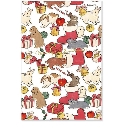 Schinako Moriyama post card -Full of rabbits-
