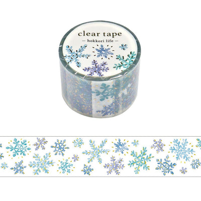 Gold Foil PET Clear tape / hokkori life -snow flake-
