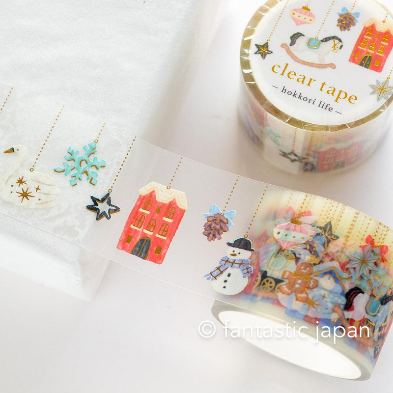 Gold Foil PET Clear tape / hokkori life -ornament-