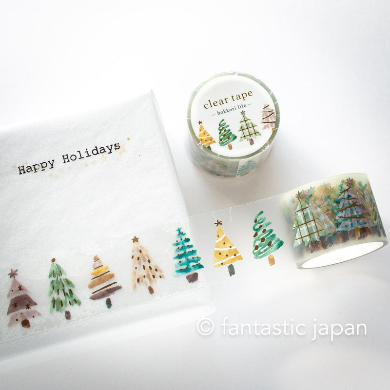 Gold Foil PET Clear tape / hokkori life -tree-