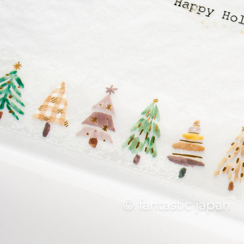 Gold Foil PET Clear tape / hokkori life -tree-