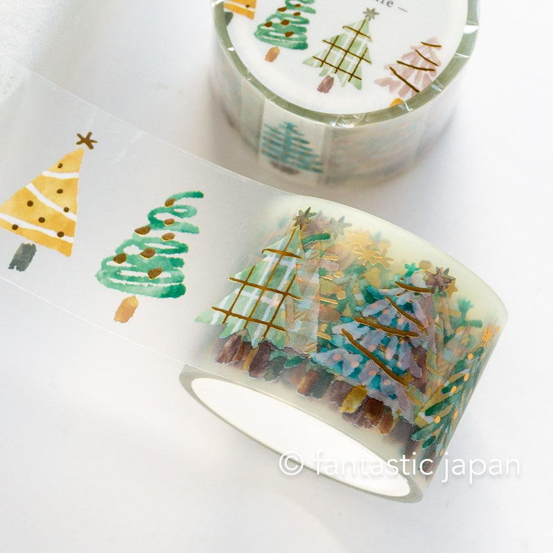 Gold Foil PET Clear tape / hokkori life -tree-