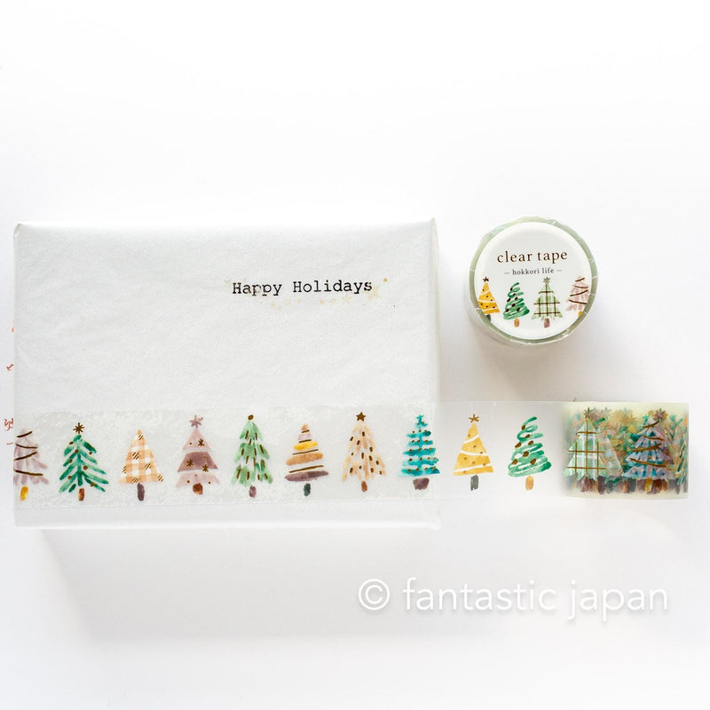 Gold Foil PET Clear tape / hokkori life -tree-