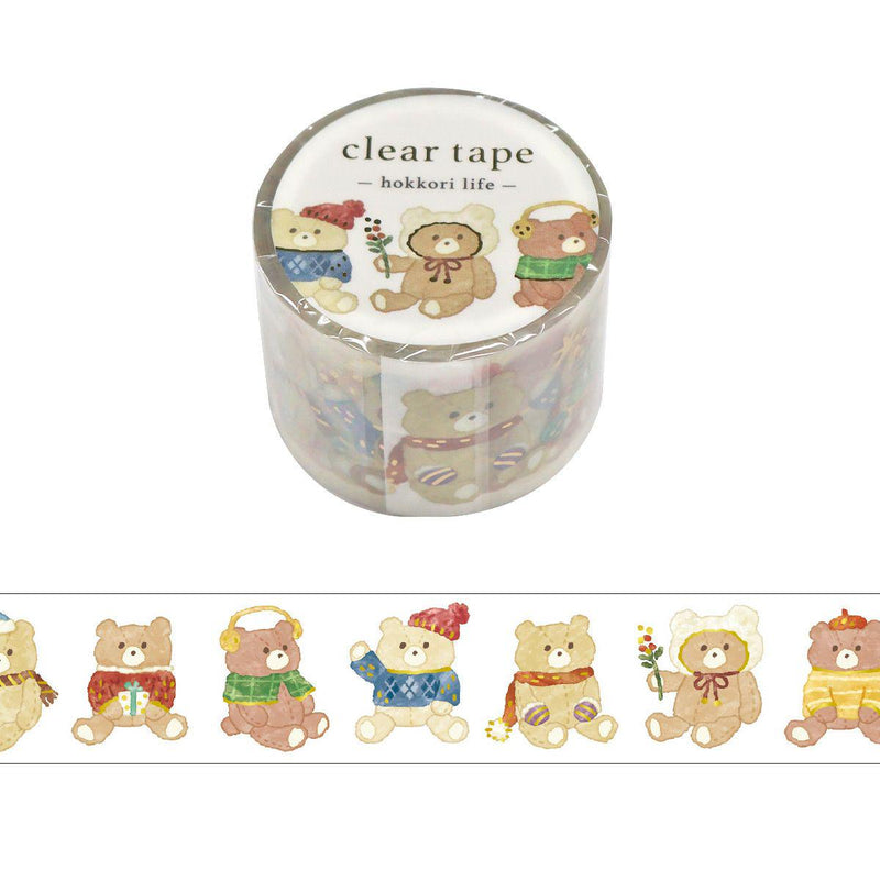 Gold Foil PET Clear tape / hokkori life -bear-