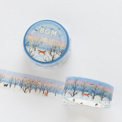 bgm2025 winter limited Masking Tape -winter morning promenade-