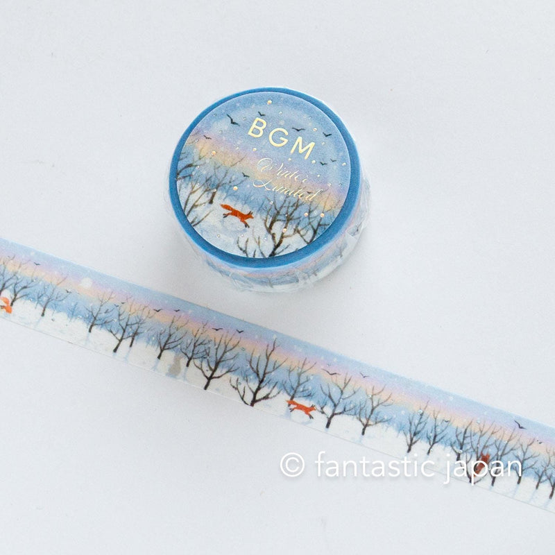 bgm2025 winter limited Masking Tape -winter morning promenade-