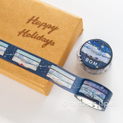 bgm2025 winter limited Masking Tape -Sleeper Train for Snow Scenery-